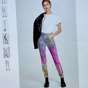 JORDACHE NWT Cosmic colorful fun tye die jeans size 23